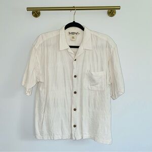 Hawaiian Tropic Short Sleeve Button Down Size M